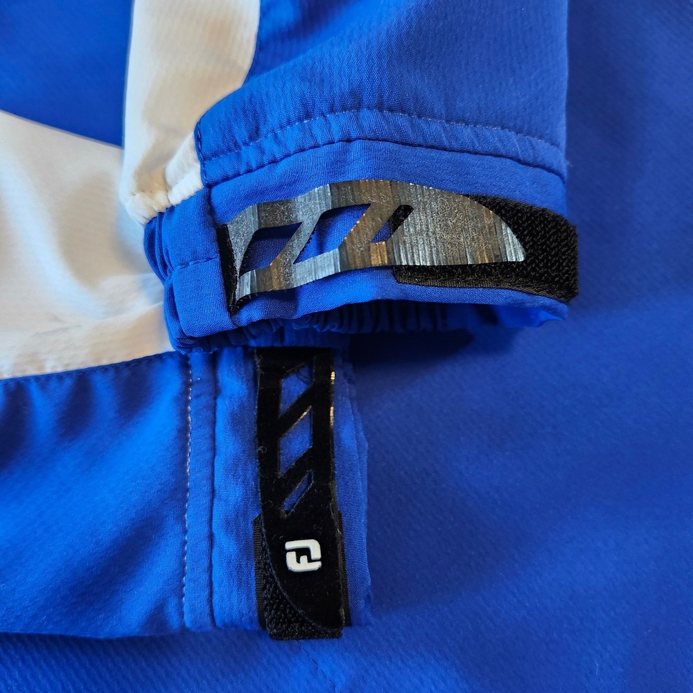 FootJoy FJ Golf Pullover Windbreaker Windshirt Jacket Blue Half Zip Men's XL - Picture 4 of 5